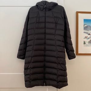 PATAGONIA Large down parka jacket! Black, large. Duck down. EUC